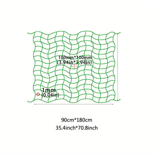 Planet Gates 89.92*179.83cm 1pc Garden Trellis For Climbing Plants Outdoor, Trellis Netting For Cucumber, Tomato, Plant Trellis Net With 10.16x10.16 Cm Mesh As Vegetable Trellis For Grape, Bean, Growing Pea