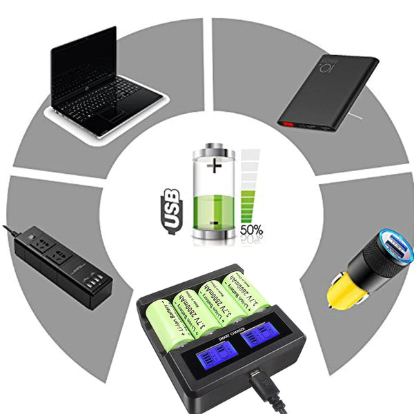 Planet Gates 8battery / CHINA Powtree 16P 2800mAh Rechargeable 3.7V Li-ion 16340 Batteries CR123A RCR 123 ICR Battery for LED Flashlight Travel Wall Charger