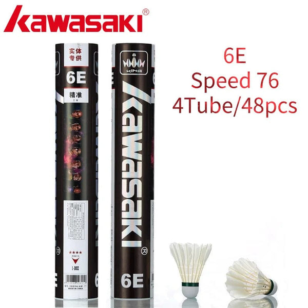 Planet Gates 8E-Speed 76--2Tube / CHINA Kawasaki Upgrade Feather Badminton Shuttlecock For Clubs & Training Racquet Sports Speed 76 77 Durable Badminton Ball 6E/8E/10E