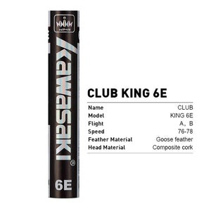 Planet Gates 8E-Speed 76--2Tube / CHINA Kawasaki Upgrade Feather Badminton Shuttlecock For Clubs & Training Racquet Sports Speed 76 77 Durable Badminton Ball 6E/8E/10E