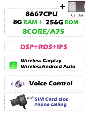 Planet Gates 8G 256G 13-16 / CHINA 4G SIM Carplay Auto Android 13.0 8G+256G LTE Car DVD Player DSP IPS RDS Radio GPS Map wifi Bluetooth For Renault Clio 2013- 2019