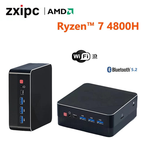 Planet Gates 8G RAM 256G SSD / AMD Ryzen7-5800H Mini PC Computer Gaming AMD Ryzen7 5825U 4800H 5800H 4500U Pocket Dual HDMI LAN WIFI6 BT5.2 NUC Office Desk Computer DDR4 NVMe