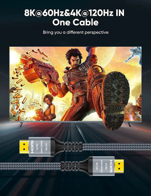 Planet Gates 8K Hdmi Cable / 1.65FT-0.5M / China CYANMI HDMI 8K Cable for Xiaomi TV Box PS5 USB HUB Ultra High Speed Certified 8K@60Hz HDMI 2.1 Cable 48Gbps eARC Dolby Vision HD