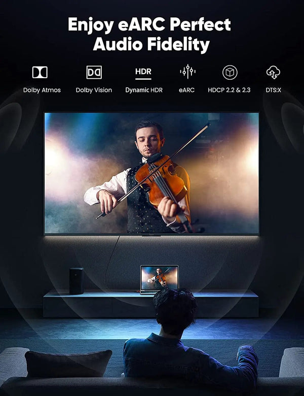 Planet Gates 8K Hdmi Cable / 1.65FT-0.5M / China CYANMI HDMI 8K Cable for Xiaomi TV Box PS5 USB HUB Ultra High Speed Certified 8K@60Hz HDMI 2.1 Cable 48Gbps eARC Dolby Vision HD