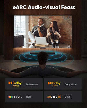 Planet Gates 8K Hdmi Cable / 1.65FT-0.5M / China CYANMI HDMI 8K Cable for Xiaomi TV Box PS5 USB HUB Ultra High Speed Certified 8K@60Hz HDMI 2.1 Cable 48Gbps eARC Dolby Vision HD