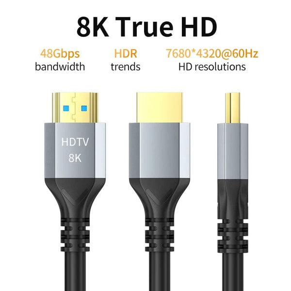 Planet Gates 8K Hdmi Cable / 5M / CHINA 8K HDMI 2.1 Cable 4K@120Hz 8K@60Hz 48Gbps EARC ARC HDCP Ultra High Speed HDR For RTX Video Cable PC Laptop Projector HD TV PS5