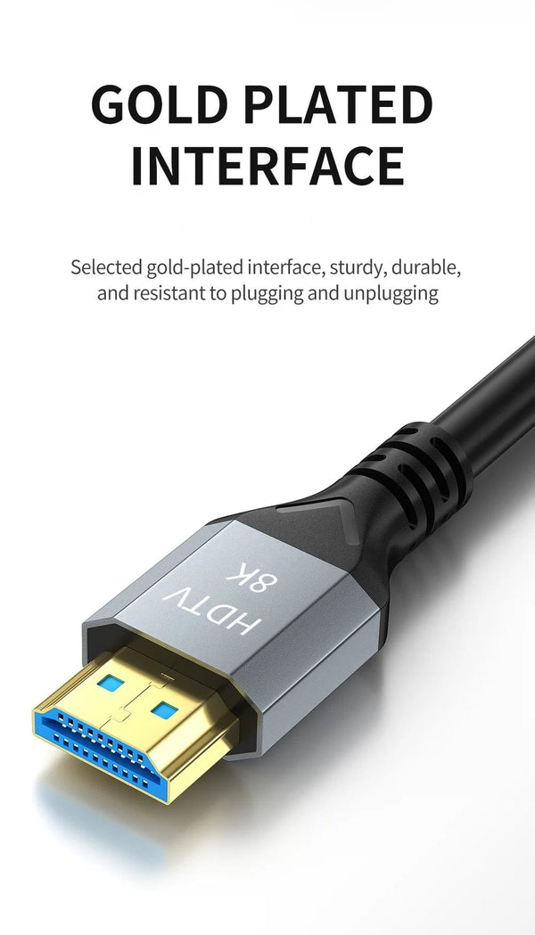Planet Gates 8K Hdmi Cable / 5M / CHINA 8K HDMI 2.1 Cable 4K@120Hz 8K@60Hz 48Gbps EARC ARC HDCP Ultra High Speed HDR For RTX Video Cable PC Laptop Projector HD TV PS5
