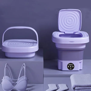 Planet Gates 8L Portable Small Foldable Washing Machine with Spin Dryer For Socks Underwear Panties Washer Household Mini Washing Machine