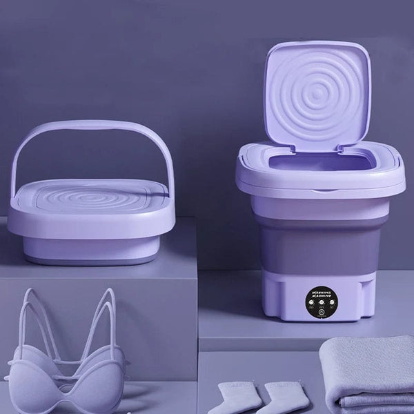 Planet Gates 8L Portable Small Foldable Washing Machine with Spin Dryer For Socks Underwear Panties Washer Household Mini Washing Machine