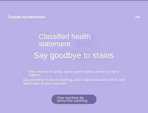 Planet Gates 8L Portable Small Foldable Washing Machine with Spin Dryer For Socks Underwear Panties Washer Household Mini Washing Machine