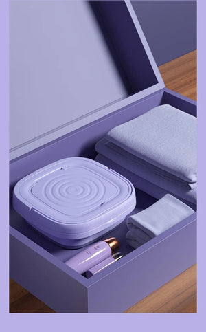 Planet Gates 8L Portable Small Foldable Washing Machine with Spin Dryer For Socks Underwear Panties Washer Household Mini Washing Machine