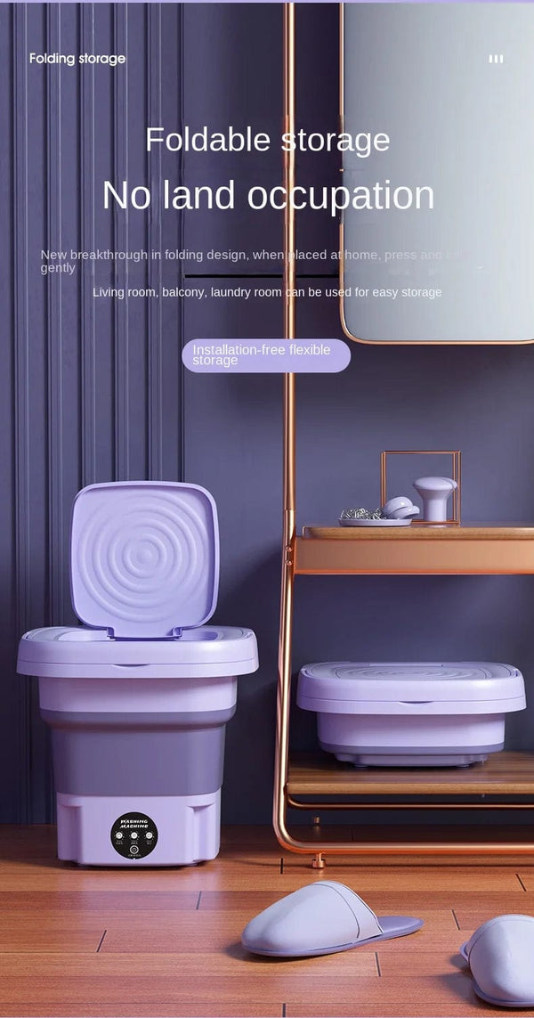 Planet Gates 8L Portable Small Foldable Washing Machine with Spin Dryer For Socks Underwear Panties Washer Household Mini Washing Machine