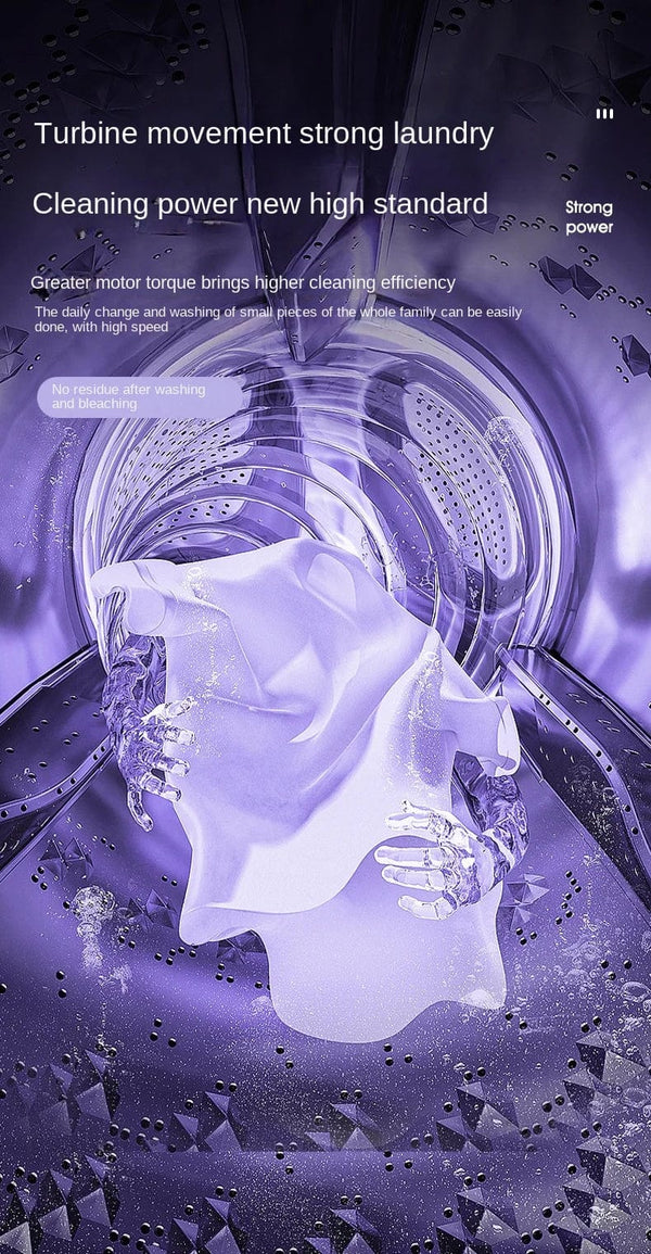 Planet Gates 8L Portable Small Foldable Washing Machine with Spin Dryer For Socks Underwear Panties Washer Household Mini Washing Machine