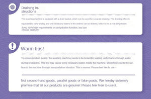 Planet Gates 8L Portable Small Foldable Washing Machine with Spin Dryer For Socks Underwear Panties Washer Household Mini Washing Machine