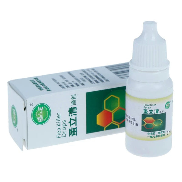 Planet Gates 8ml Pets Dog Cat Anti-flea Drops Insecticide Flea Lice Insect Killer Liquid Insect Killer Spray For Pet Dog Puppy Cat
