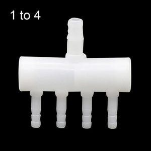 Planet Gates 8mm Intake to 4mm Outlet Hose Splitter Fish Tank Fittings Garden Hose Connector Withstand High Temperature Aquarium Joint  1 Pc