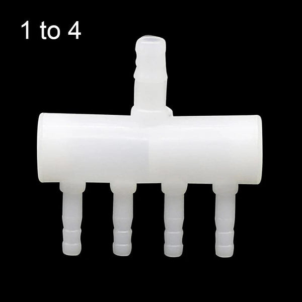 Planet Gates 8mm Intake to 4mm Outlet Hose Splitter Fish Tank Fittings Garden Hose Connector Withstand High Temperature Aquarium Joint  1 Pc
