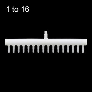 Planet Gates 8mm Intake to 4mm Outlet Hose Splitter Fish Tank Fittings Garden Hose Connector Withstand High Temperature Aquarium Joint  1 Pc