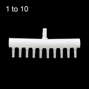 Planet Gates 8mm Intake to 4mm Outlet Hose Splitter Fish Tank Fittings Garden Hose Connector Withstand High Temperature Aquarium Joint  1 Pc