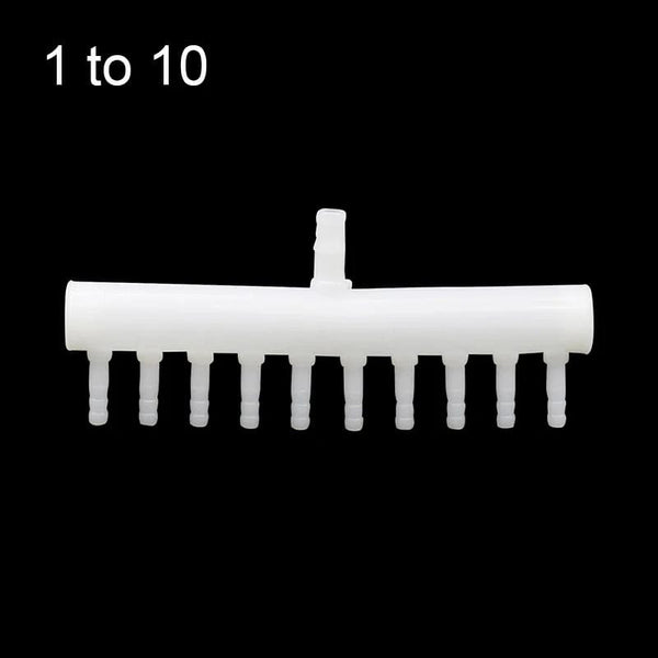 Planet Gates 8mm Intake to 4mm Outlet Hose Splitter Fish Tank Fittings Garden Hose Connector Withstand High Temperature Aquarium Joint  1 Pc