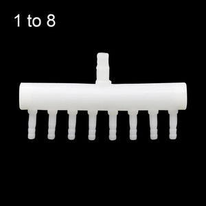 Planet Gates 8mm Intake to 4mm Outlet Hose Splitter Fish Tank Fittings Garden Hose Connector Withstand High Temperature Aquarium Joint  1 Pc