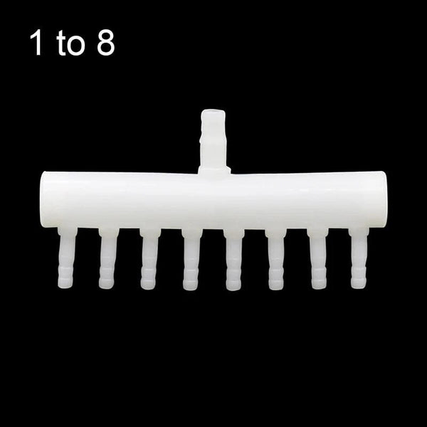 Planet Gates 8mm Intake to 4mm Outlet Hose Splitter Fish Tank Fittings Garden Hose Connector Withstand High Temperature Aquarium Joint  1 Pc