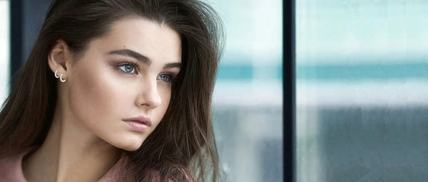 Planet Gates 8mm / silver 925 Sterling Silver Small Hoop Earrings Zirconia Huggie 14K Gold Plated Cartilage Piercing Ear Cuff Tiny Earrings for Women Men