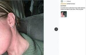 Planet Gates 8mm / silver 925 Sterling Silver Small Hoop Earrings Zirconia Huggie 14K Gold Plated Cartilage Piercing Ear Cuff Tiny Earrings for Women Men