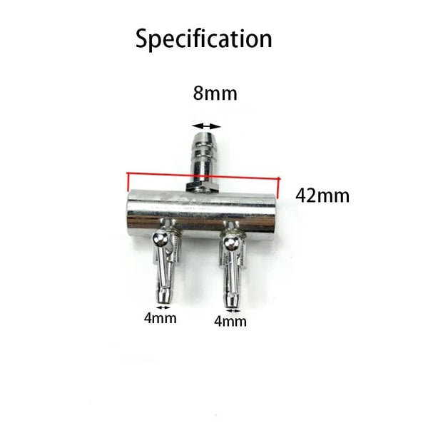 Planet Gates 8mm to 4mm 2 ways 1 2 3 4 5 Way Aquarium Air Splitter Valve Fish Tank Air Pump Flow Splitter Distributor Pump Valve Tap Lever Control Switch Valve