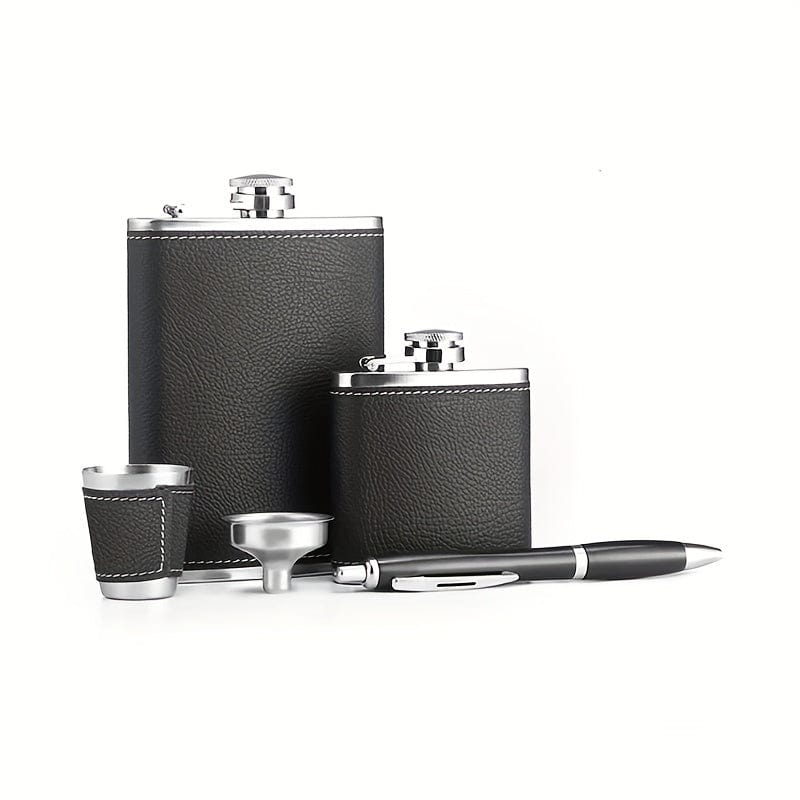 Planet Gates 8oz 1pc, 8oz Hip Flask, Stainless Steel Liquor Flask, Portable Drinking Bottle, For Scotch Bourbon, Whisky, Cognac, Vodka, Gin Tequila Liquor, Travel Accessories, Home Kitchen Items, Unique Gifts For Men, Father's Day Gifts