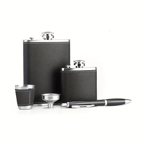Planet Gates 8oz 1pc, 8oz Hip Flask, Stainless Steel Liquor Flask, Portable Drinking Bottle, For Scotch Bourbon, Whisky, Cognac, Vodka, Gin Tequila Liquor, Travel Accessories, Home Kitchen Items, Unique Gifts For Men, Father's Day Gifts