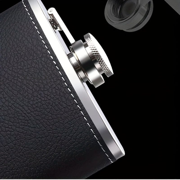 Planet Gates 8oz 1pc, 8oz Hip Flask, Stainless Steel Liquor Flask, Portable Drinking Bottle, For Scotch Bourbon, Whisky, Cognac, Vodka, Gin Tequila Liquor, Travel Accessories, Home Kitchen Items, Unique Gifts For Men, Father's Day Gifts