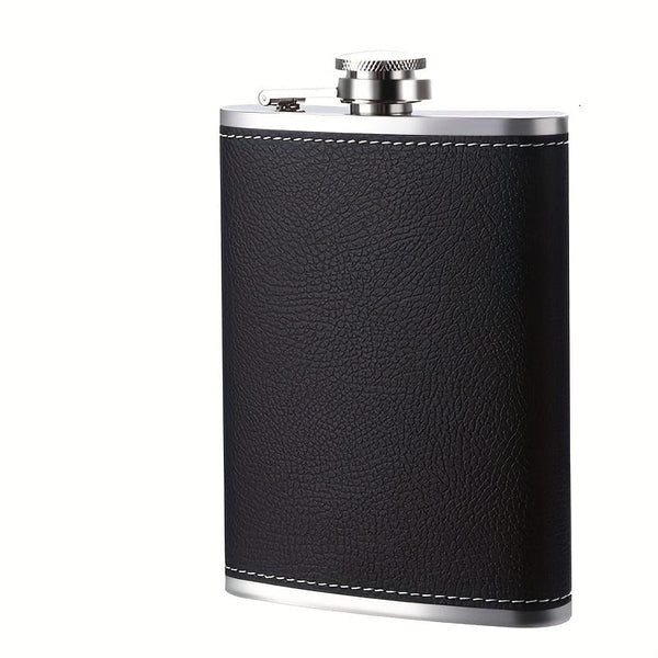 Planet Gates 8oz 1pc, 8oz Hip Flask, Stainless Steel Liquor Flask, Portable Drinking Bottle, For Scotch Bourbon, Whisky, Cognac, Vodka, Gin Tequila Liquor, Travel Accessories, Home Kitchen Items, Unique Gifts For Men, Father's Day Gifts