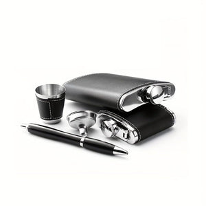 Planet Gates 8oz 1pc, 8oz Hip Flask, Stainless Steel Liquor Flask, Portable Drinking Bottle, For Scotch Bourbon, Whisky, Cognac, Vodka, Gin Tequila Liquor, Travel Accessories, Home Kitchen Items, Unique Gifts For Men, Father's Day Gifts