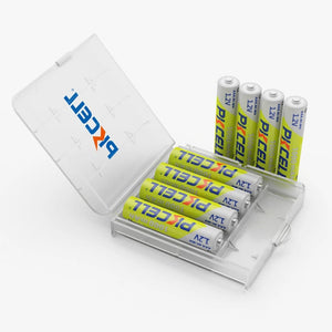 Planet Gates 8PC PKCELL AAA Battery 1.2V NiMH AAA Rechargeable Batteries 1000mah aaa Clock Toys mouse battery And 2PC AAA/AA Battery Holder