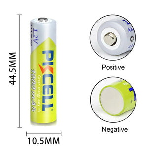 Planet Gates 8PC PKCELL AAA Battery 1.2V NiMH AAA Rechargeable Batteries 1000mah aaa Clock Toys mouse battery And 2PC AAA/AA Battery Holder