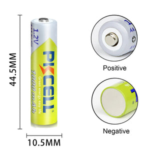 Planet Gates 8PC PKCELL AAA Battery 1.2V NiMH AAA Rechargeable Batteries 1000mah aaa Clock Toys mouse battery And 2PC AAA/AA Battery Holder