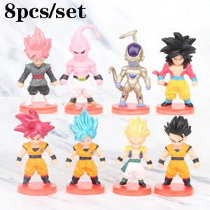 Planet Gates 8pcs 8-21PCS Dragon Ball Z Set Super Son Goku Vegeta Broly Buu Action Figure Anime Figurines Ultra Instinct Model Gifts Toys