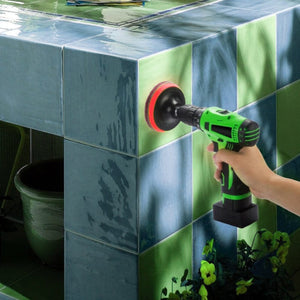 Planet Gates 8pcs 8pcs, Powerful Tile Scrubber Brush for Bathroom, Floor, and Tub Cleaning - Includes Scouring Pads and Cleaning Kit - Essential Apartment and College Dorm Supplies