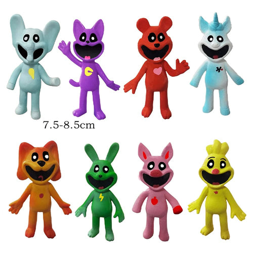 Planet Gates 8pcs B 6-15cm Smiling Critters Figure Smiling Critters Cat Nap Dog Day Catnap Dogday Figures Set Toy Model Toys Children Birthday Gifts