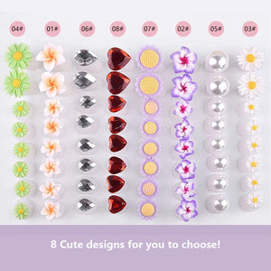 Planet Gates 8Pcs Cute Soft Silicone Toe Separator for Nail Polish, Set of Toe Spacers for Feet Apply Nail Polish During Pedicure