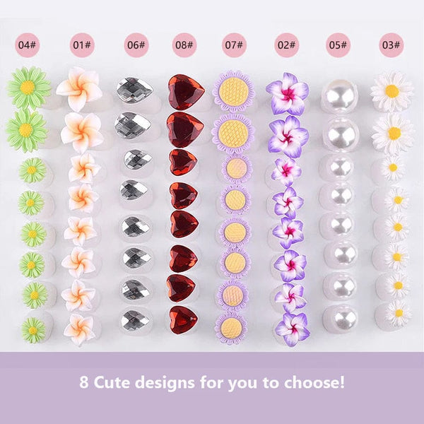 Planet Gates 8Pcs Cute Soft Silicone Toe Separator for Nail Polish, Set of Toe Spacers for Feet Apply Nail Polish During Pedicure