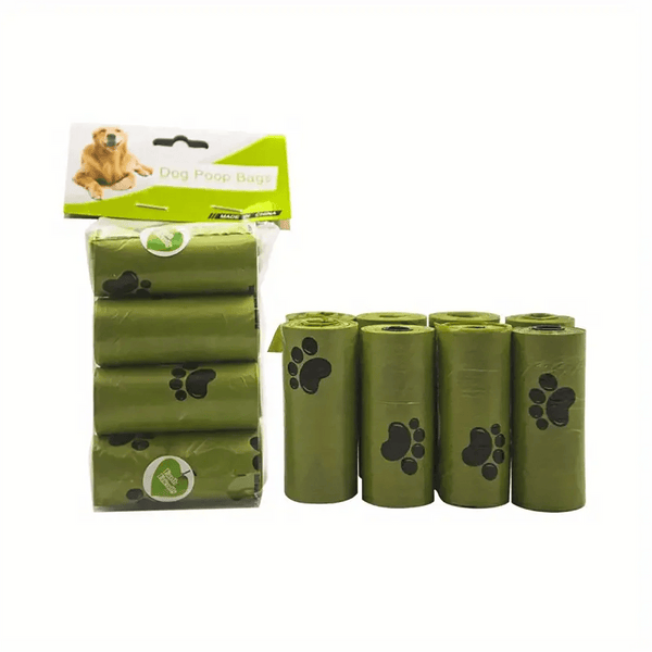 Planet Gates 8pcs Leak-Proof Dog Poop Bags, Dog Waste Bags for Pet, Outdoor Supplies, Biodegradable Environment, Environmentally Friendly
