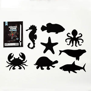 Planet Gates 8Pcs Magic Scratch Drawing Paper DIY Scratch Art Bookmark Kids Drawing Toys Painting Book Creative Card Sticker Educational Toys