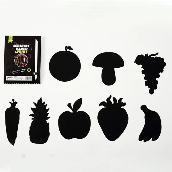 Planet Gates 8Pcs Magic Scratch Drawing Paper DIY Scratch Art Bookmark Kids Drawing Toys Painting Book Creative Card Sticker Educational Toys