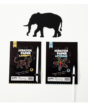 Planet Gates 8Pcs Magic Scratch Drawing Paper DIY Scratch Art Bookmark Kids Drawing Toys Painting Book Creative Card Sticker Educational Toys