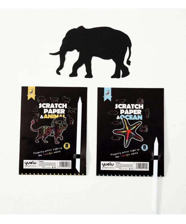 Planet Gates 8Pcs Magic Scratch Drawing Paper DIY Scratch Art Bookmark Kids Drawing Toys Painting Book Creative Card Sticker Educational Toys