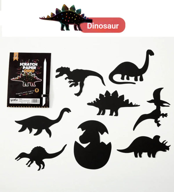 Planet Gates 8Pcs Magic Scratch Drawing Paper DIY Scratch Art Bookmark Kids Drawing Toys Painting Book Creative Card Sticker Educational Toys