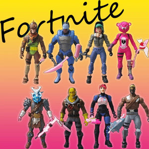 Planet Gates 8PCS SET 10CM Fortnite Figure Anime Game Figure Toy Doll Action Figure Car Desk Decoration Birthday Gift For Children Adults Fans