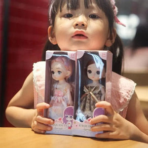 Planet Gates 8pcs set 8pcs/Set BJD Jointed Doll 16cm 13 Ball Joints Fashion Dolls With Full Set Clothes Dress Up Girl Toy Birthday Gift With Box